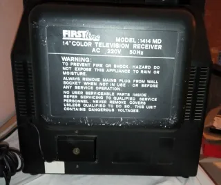 TV Philips Antigua Analógica Negra