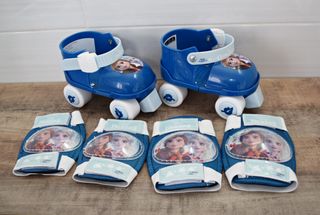 PATINES PARA NIÑOS DE FROZEN 2 CON RODILLERAS