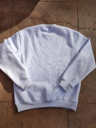 Sudadera Stussy bordada gris y negra