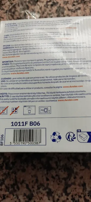 Fuente Duralex azul + 2 vasos