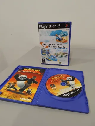 Jogos PS2 Kung Fu Panda e Wild Water