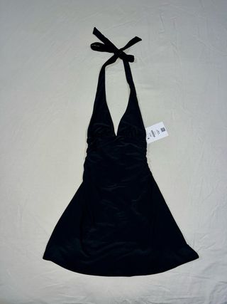 Vestido mini halter negro