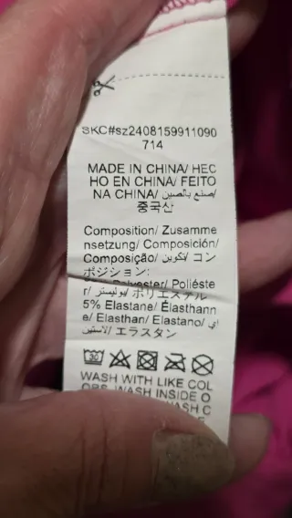 Blusa Fucsia/Magenta Talla 2XL con Flor