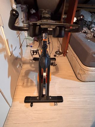 Bicicleta Estática Spinning Naranja