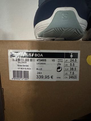 Botas Snowboard Salomon Unisex Talla 38