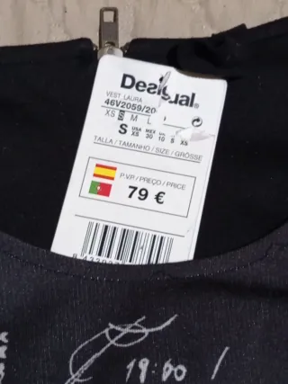 Vestido Desigual Negro Multicolor