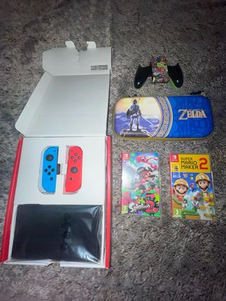 Nintendo Switch OLED + Juegos y Accesorios