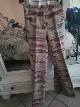 Pantaloni sartoriali fantasia tg 40