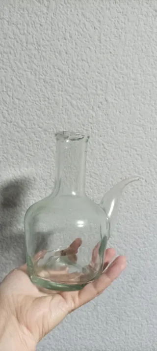 Aceitera vintage de cristal