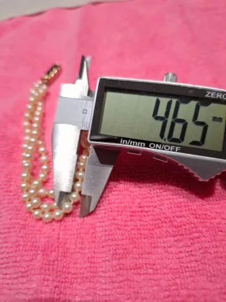 Pulsera Perlas Cierre Plata Chapada Oro 18k