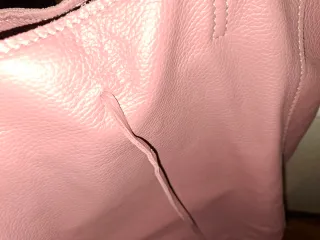 Bolso rosa con cremallera