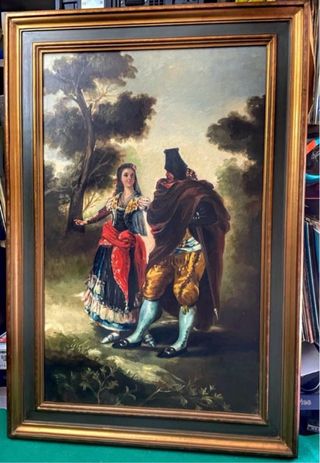 Pintura óleo Escuela Española S. XIX