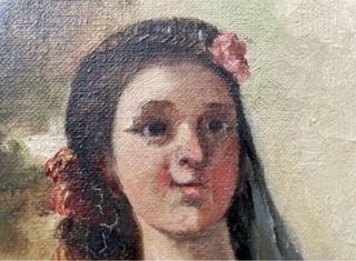 Pintura óleo Escuela Española S. XIX