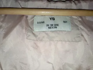 Chaqueta YD rosa talla 12/13 años