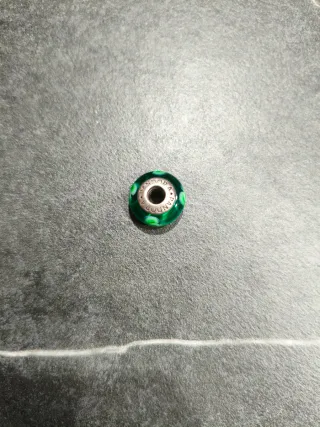 Charm Pandora Cristal Verde Flores