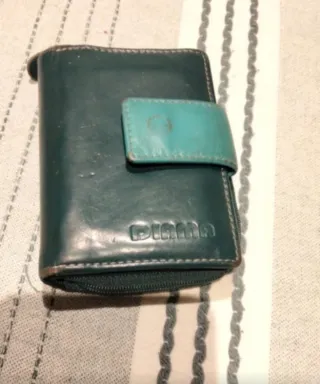 Monedero Diamo Verde y Turquesa