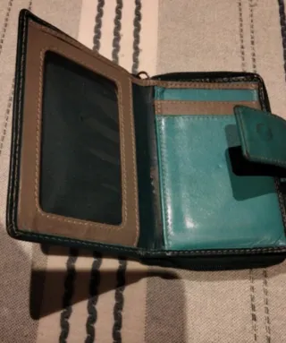 Monedero Diamo Verde y Turquesa
