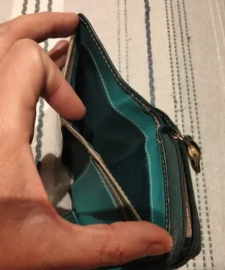 Monedero Diamo Verde y Turquesa