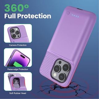 Custodia Powerbank per iPhone 14 Pro Viola MAI USATA