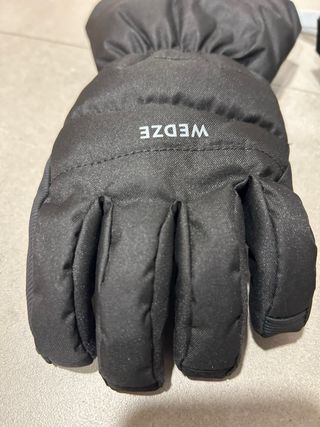 Guanti da sci neri Decathlon, 8-10 anni