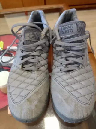 Zapatillas Nike Futbol Sala Gris y Morado