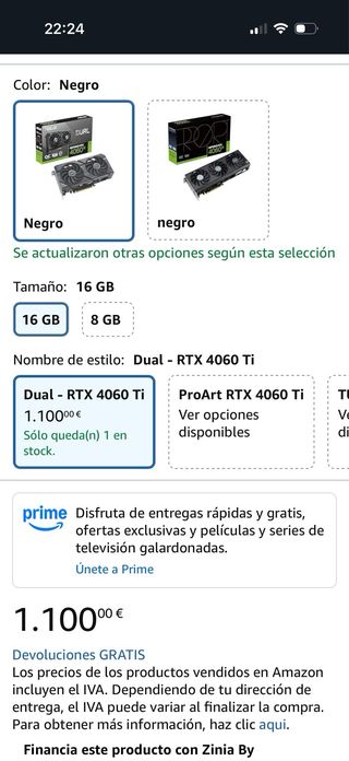 NVIDIA GeForce RTX 4060 Ti 16GB