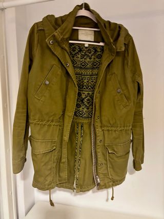 Parka verde Springfield con capucha