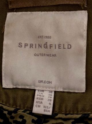 Parka verde Springfield con capucha