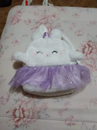 Zainetto peluche bambina con gonna