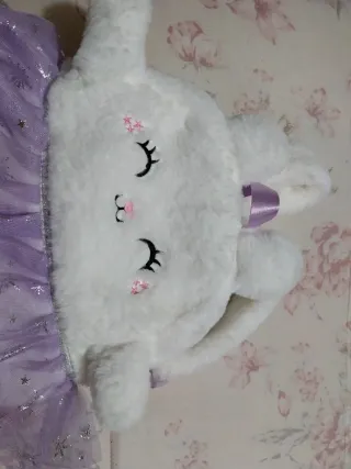 Zainetto peluche bambina con gonna