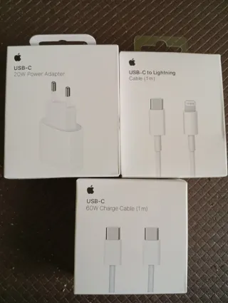 Caricatore USB-C 20W Apple con 2 cavi