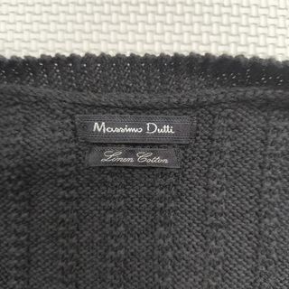Chaleco punto Massimo Dutti Black - Linen Cotton