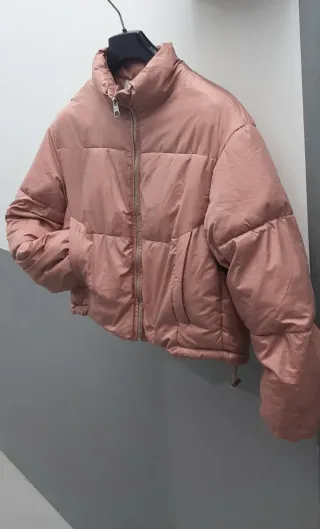 Chaqueta acolchada corta rosa Talla XS
