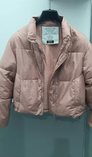 Chaqueta acolchada corta rosa Talla XS