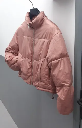 Chaqueta acolchada corta rosa Talla XS