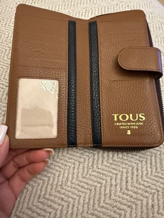 Monedero Tous Beige y Dorado