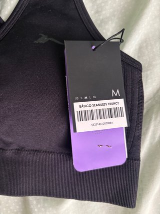Top deportivo negro décimas Talla M