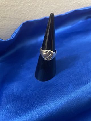 Anillo Plata Vintage Flor de Lis