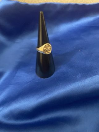 Anillo Plata Vintage Flor de Lis