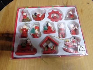 Conjunto Enfeites Natal Madeira