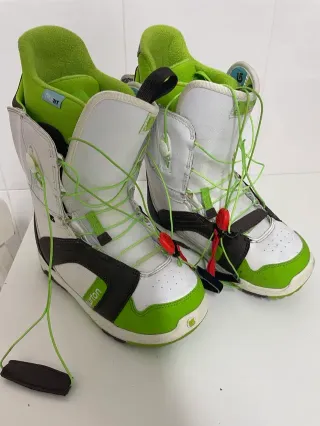 Botas de Snowboard Burton Blancas y Verdes