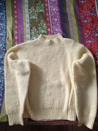 Jersey beige de punto