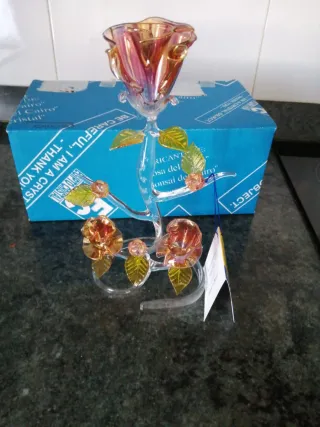 Figura de cristal rosa Egipcio