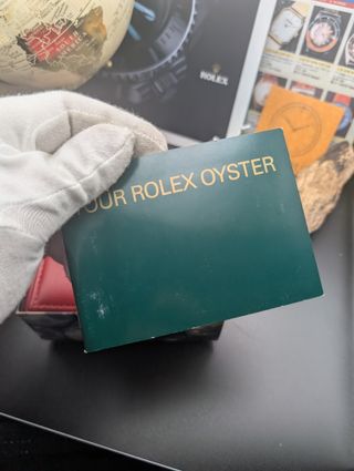 Scatola Vintage Rossa Rolex con Contenuto