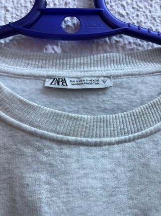 Sudadera Zara Gris Talla Única
