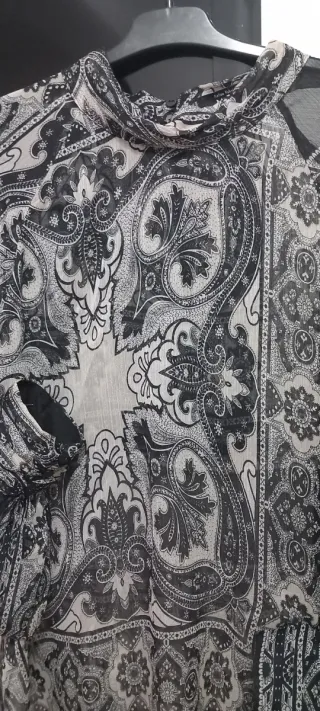 Blusa gasa estampada talla XL