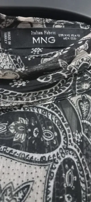 Blusa gasa estampada talla XL