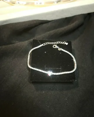 Pulsera Plata  Tenis- Riviere corazón