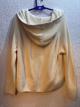 Jersey con capucha beige talla S