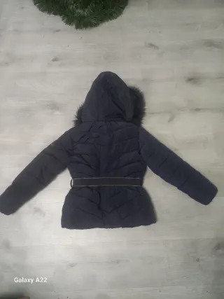 Abrigo niña azul marino T. 9-10